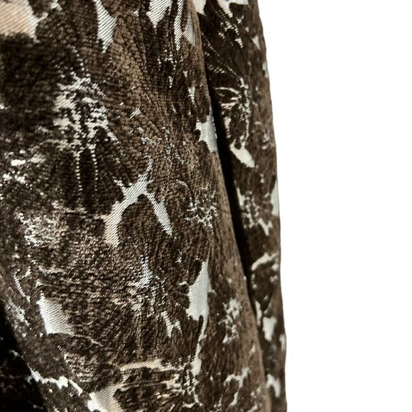 Modcloth dress plus size 3x damask floral print shift brown sleeveless - Picture 5 of 8